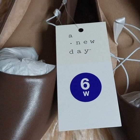 NWT A New Day Women's Corinna Ballet Flats Rosewood Size 6W - Picture 9 of 10